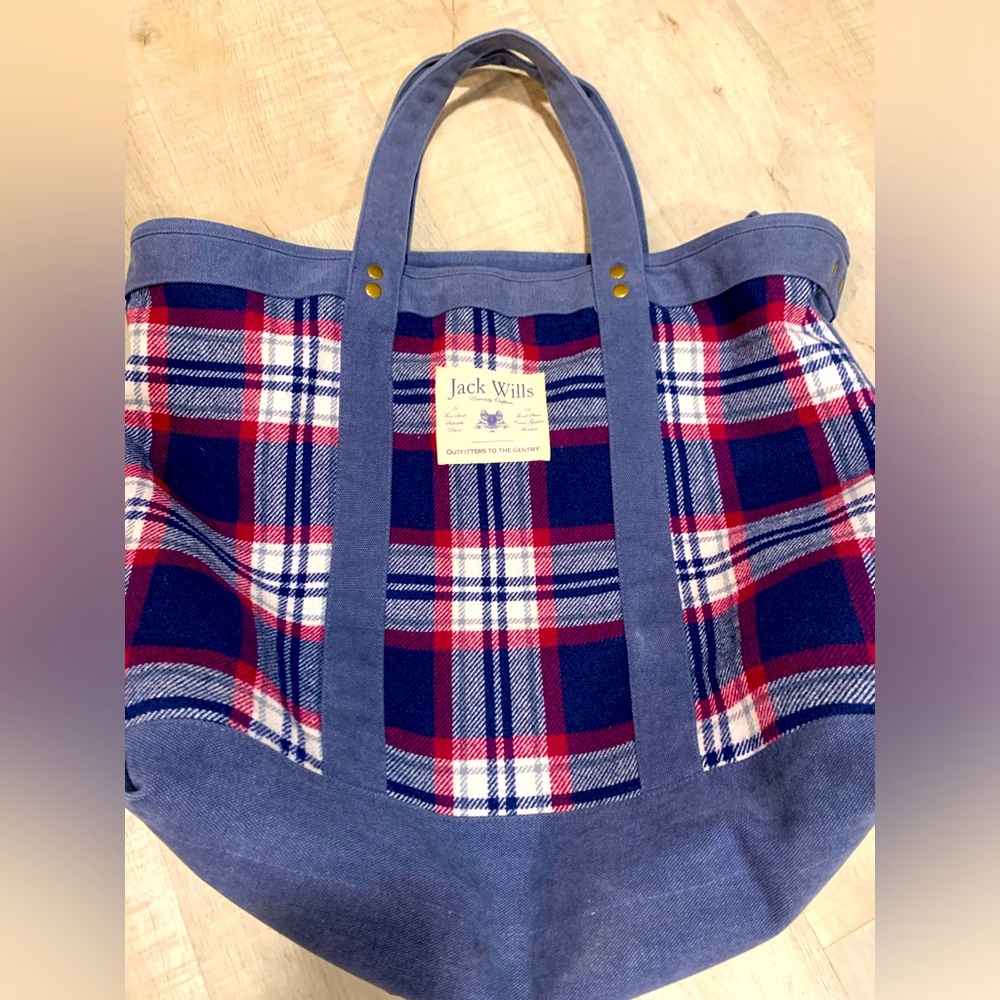 Jack Wills university outfitters Canvas and wool 
Extra large tote